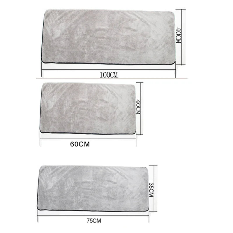 HWZXYXGS Multi Sizes Car Microfiber Towel Upgraded Ultra-Soft Auto Drying Cleaning Cloth Super Absorbent Scratch-Free Towels